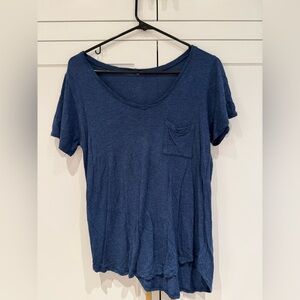 royal blue pocket tee